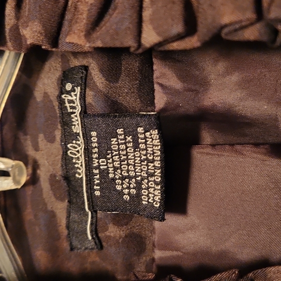 Willi Smith Animal Print Jacket SZ 10 - Picture 3 of 4